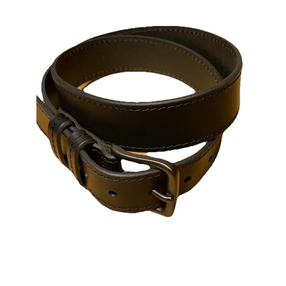 Wrangler Black Genuine Leather Work Belt - Men's Size 36